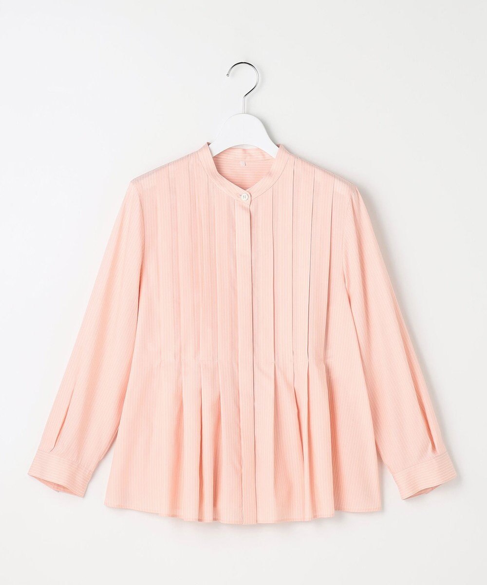 自由区 L ドレープブロードタック ブラウス 