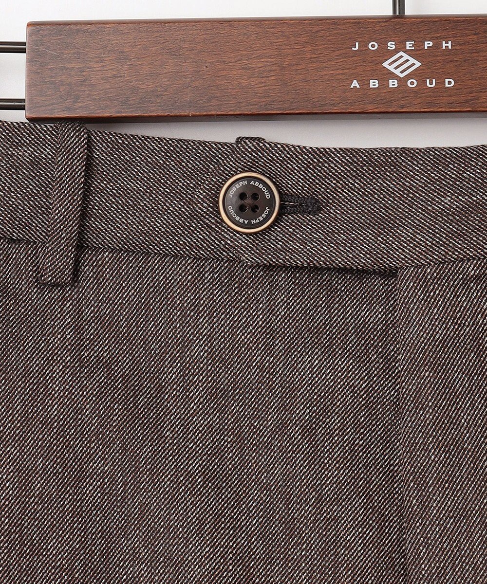 JOSEPH ABBOUD 【ウエストも伸びる！/暖か起毛裏地付/2WAYストレッチ/ オーガニック】オーガニックコットン ウオーム パンツ 