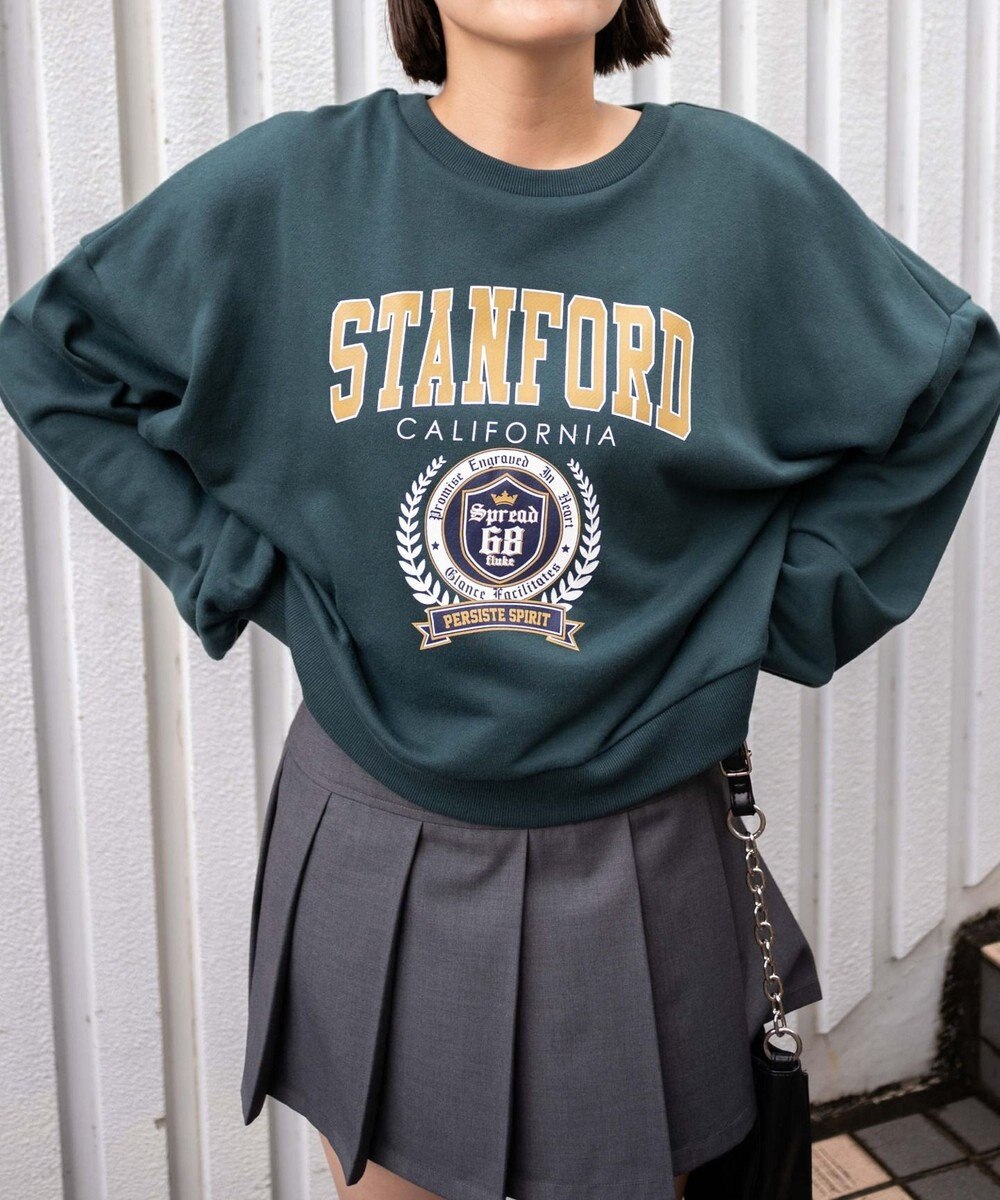 WEGO カレッジプリントスウェット 