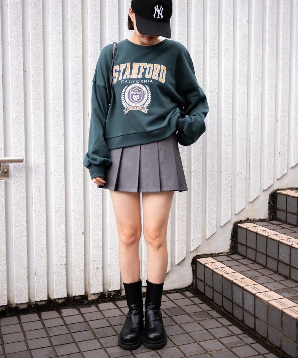 WEGO カレッジプリントスウェット 