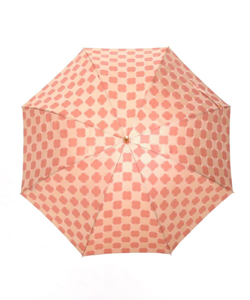 槇田商店 ノルディック ドットコラージュ ピンク 長傘 