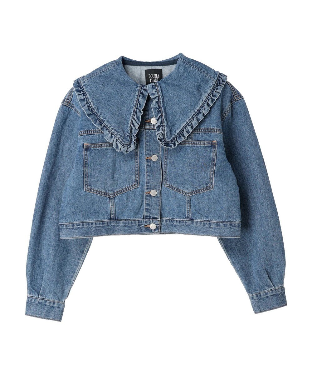 Green Parks ・Ｄｏｕｂｌｅ　Ｆｌａｇｓ　フリルカラーＧジャン 