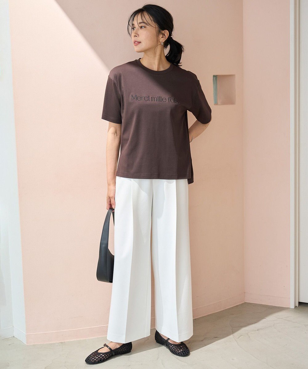 UNFILO BEAUTY FORM-Tコットン ロゴ半袖T 