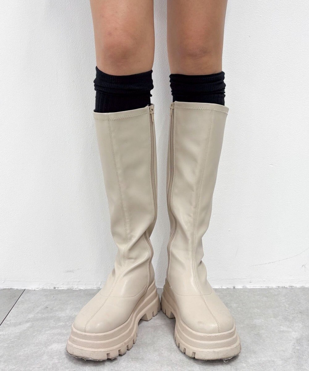 WEGO 切替リブニーハイソックス 