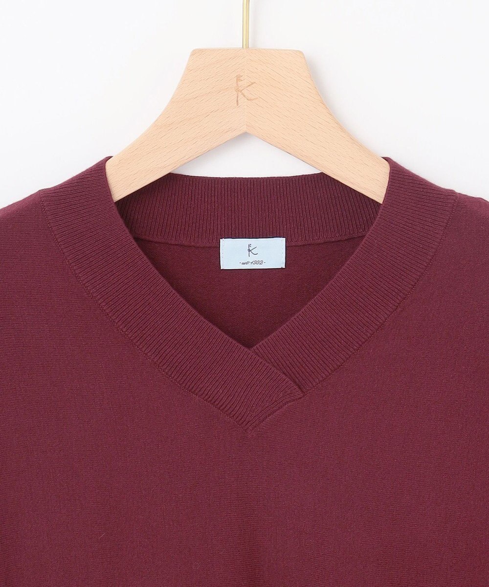 組曲 S 【WEB限定】Vネックドルマンスリーブ ニット 