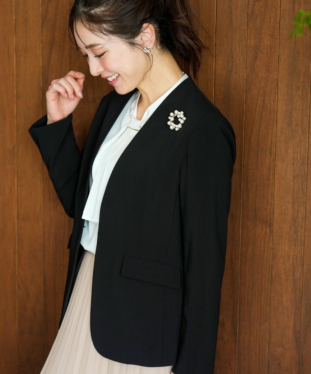 ANY SIS L セレモニーダブルクロス カラーレス ジャケット 