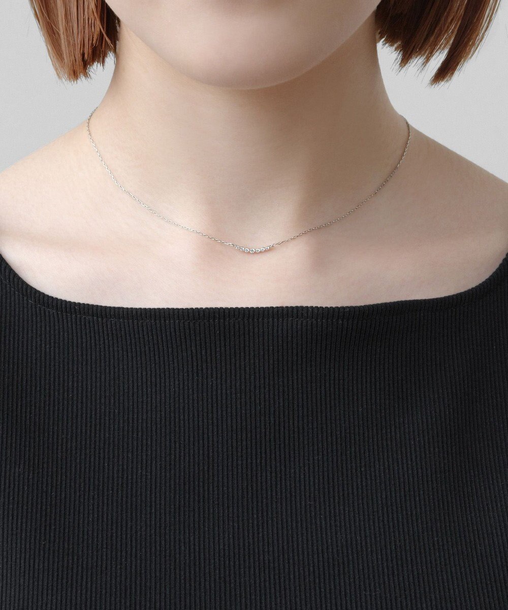 TOCCA 【WEB限定】FRILL DIAMOND NECKLACE プラチナ ダイヤモンド ネックレス 