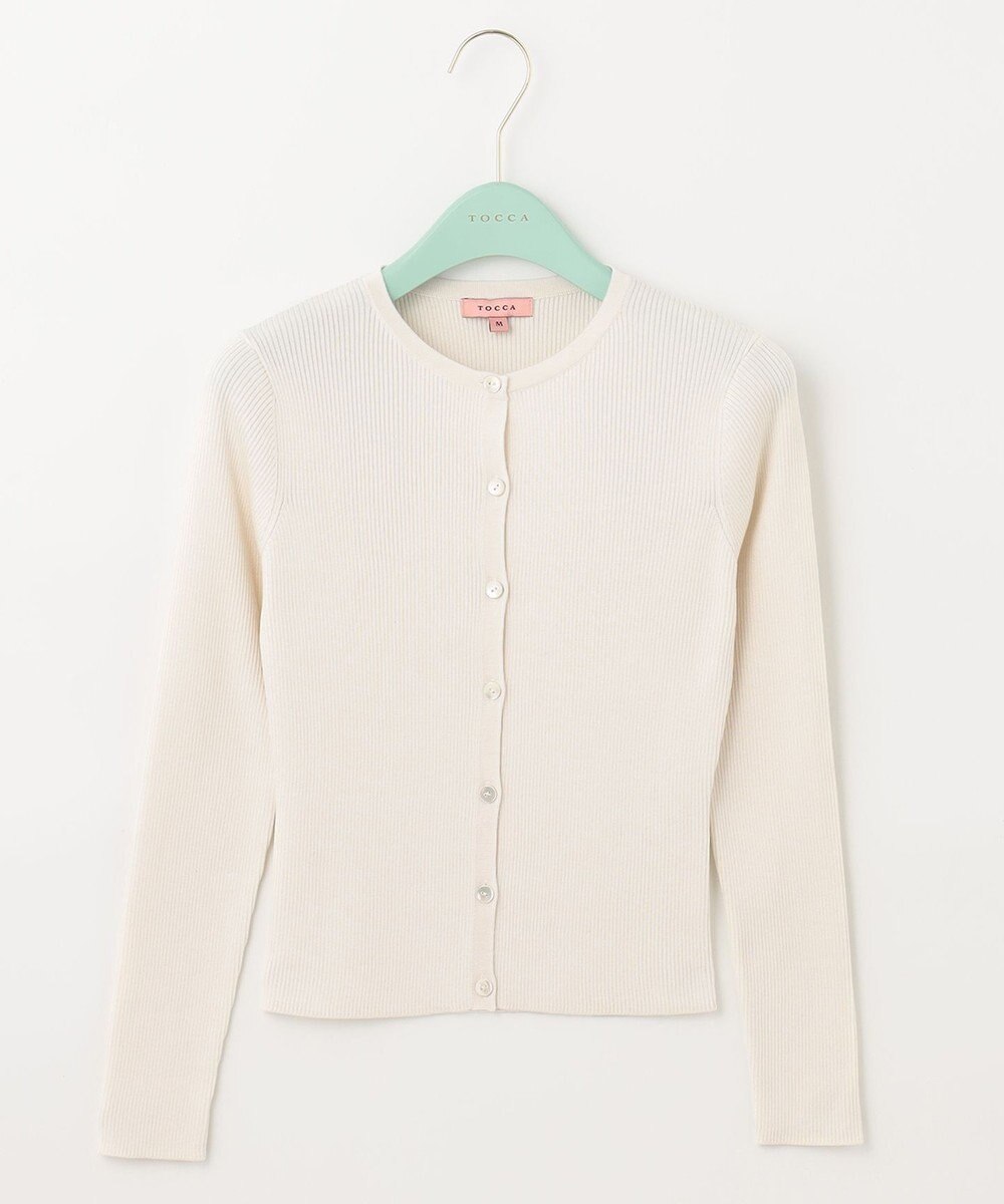 TOCCA 【洗える】SILK RIB CARDIGAN カーディガン 