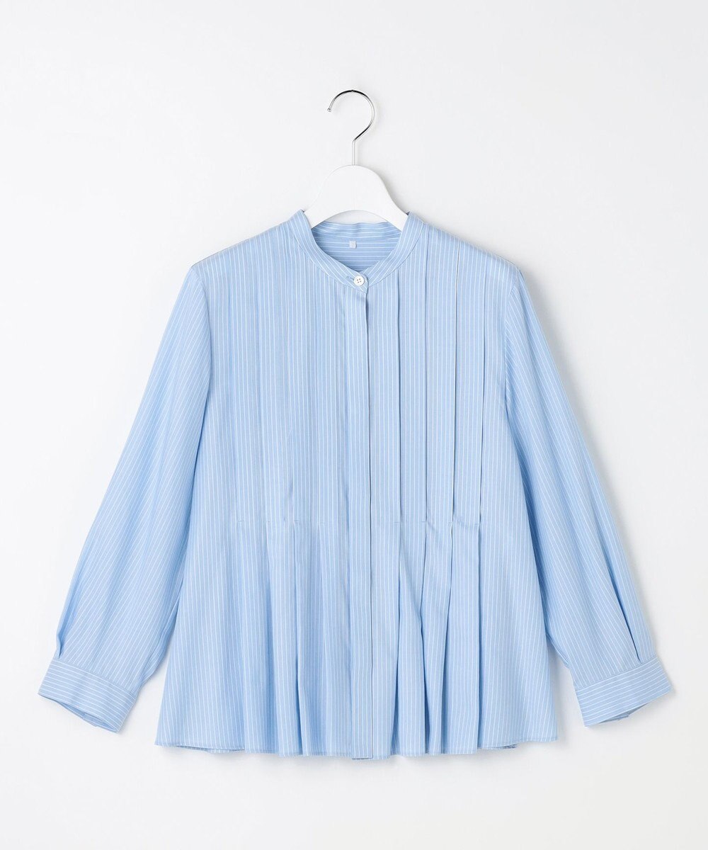 自由区 L ドレープブロードタック ブラウス 