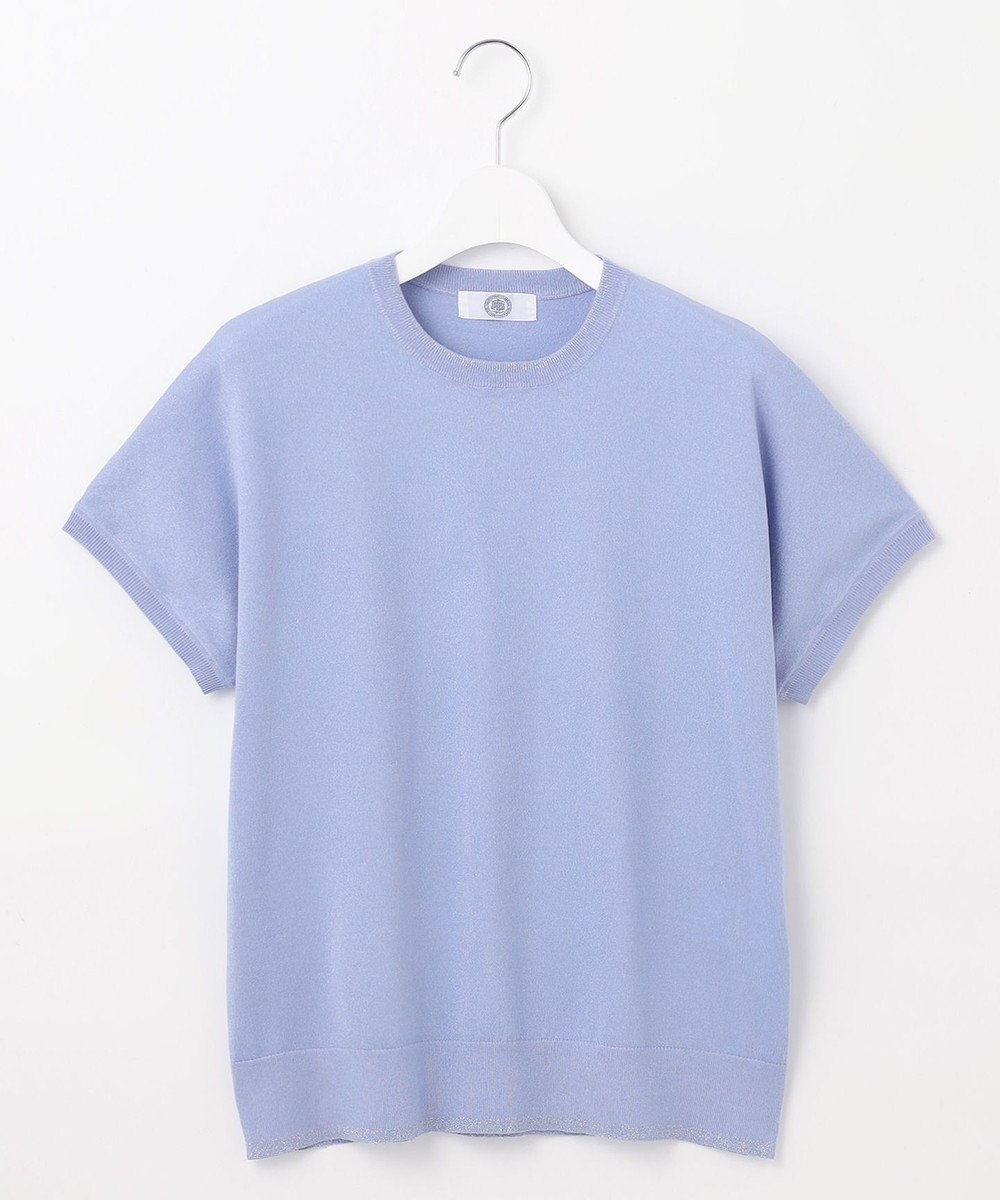 J.PRESS LADIES L 【WEB限定・洗える】Vis/Peスパーク ラメ配色 ニット 