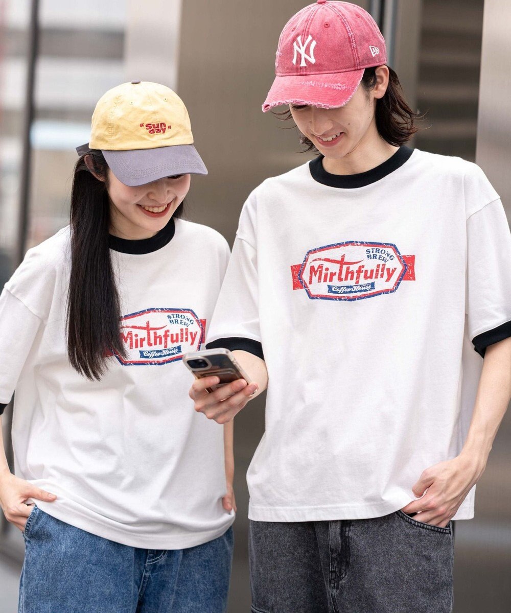 WEGO 【ユニセックス着用ITEM/MLサイズ展開】コンパクトフィットグラフィックリンガーT（SS） 