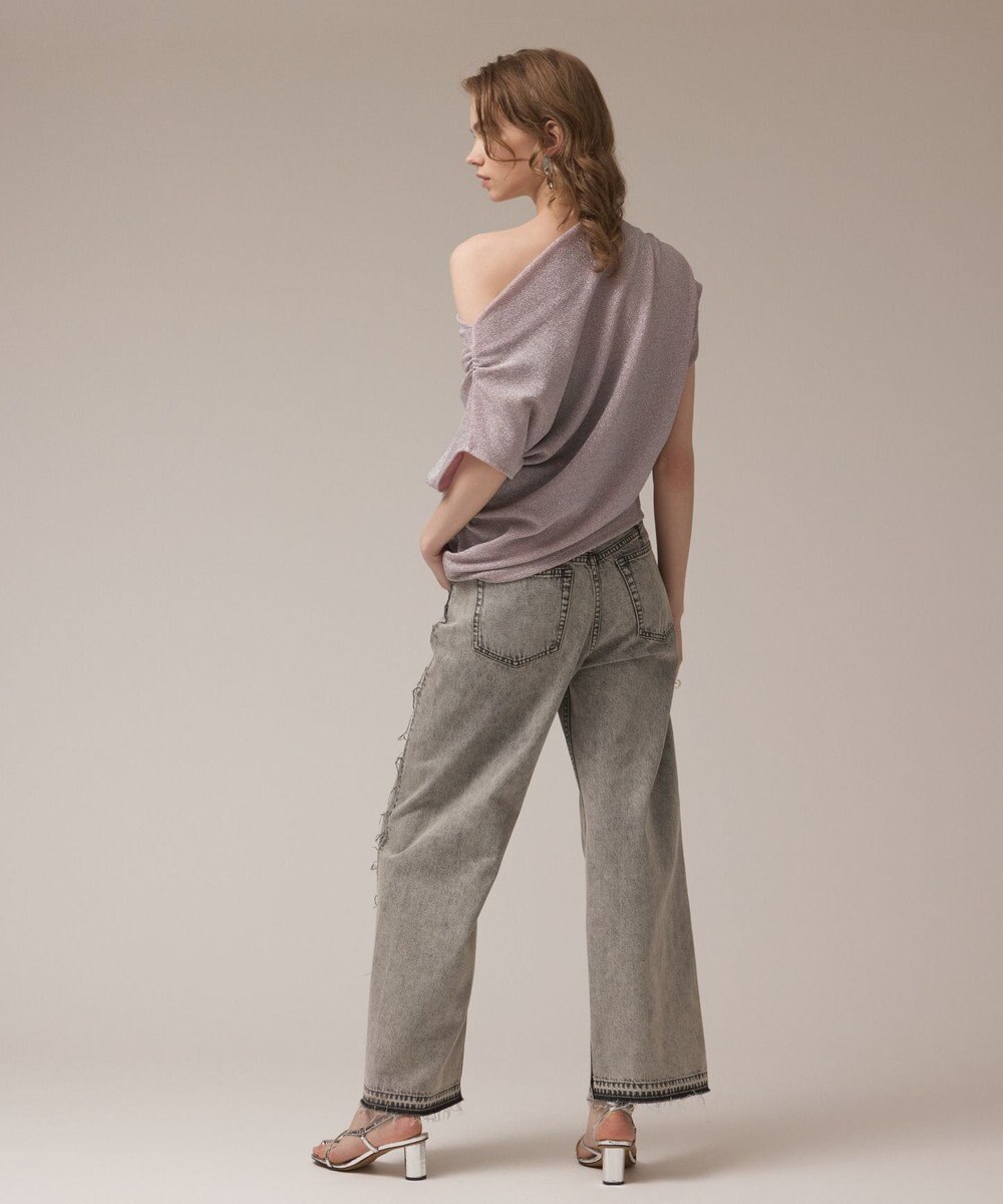 GRACE CONTINENTAL リメイクストレートデニムパンツ 