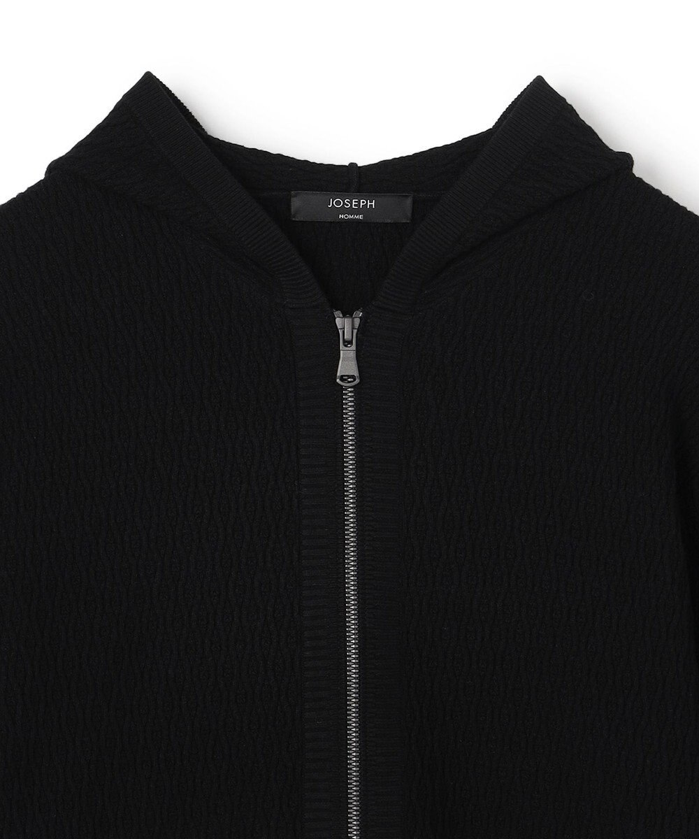 JOSEPH HOMME 【新柄】  ヴィスコースリンクス　ジップアップニットフーディー 
