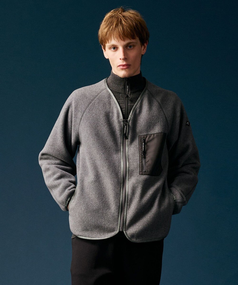 JOSEPH ABBOUD MOUNTAIN 【軽量】ライトフリースカーディガン 