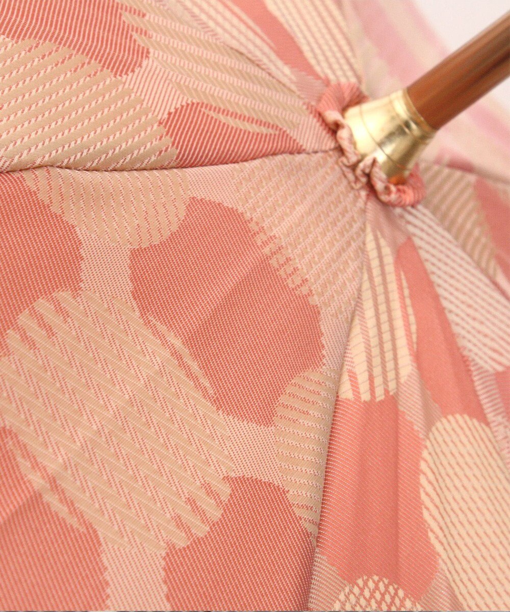 槇田商店 ノルディック ドットコラージュ ピンク 長傘 