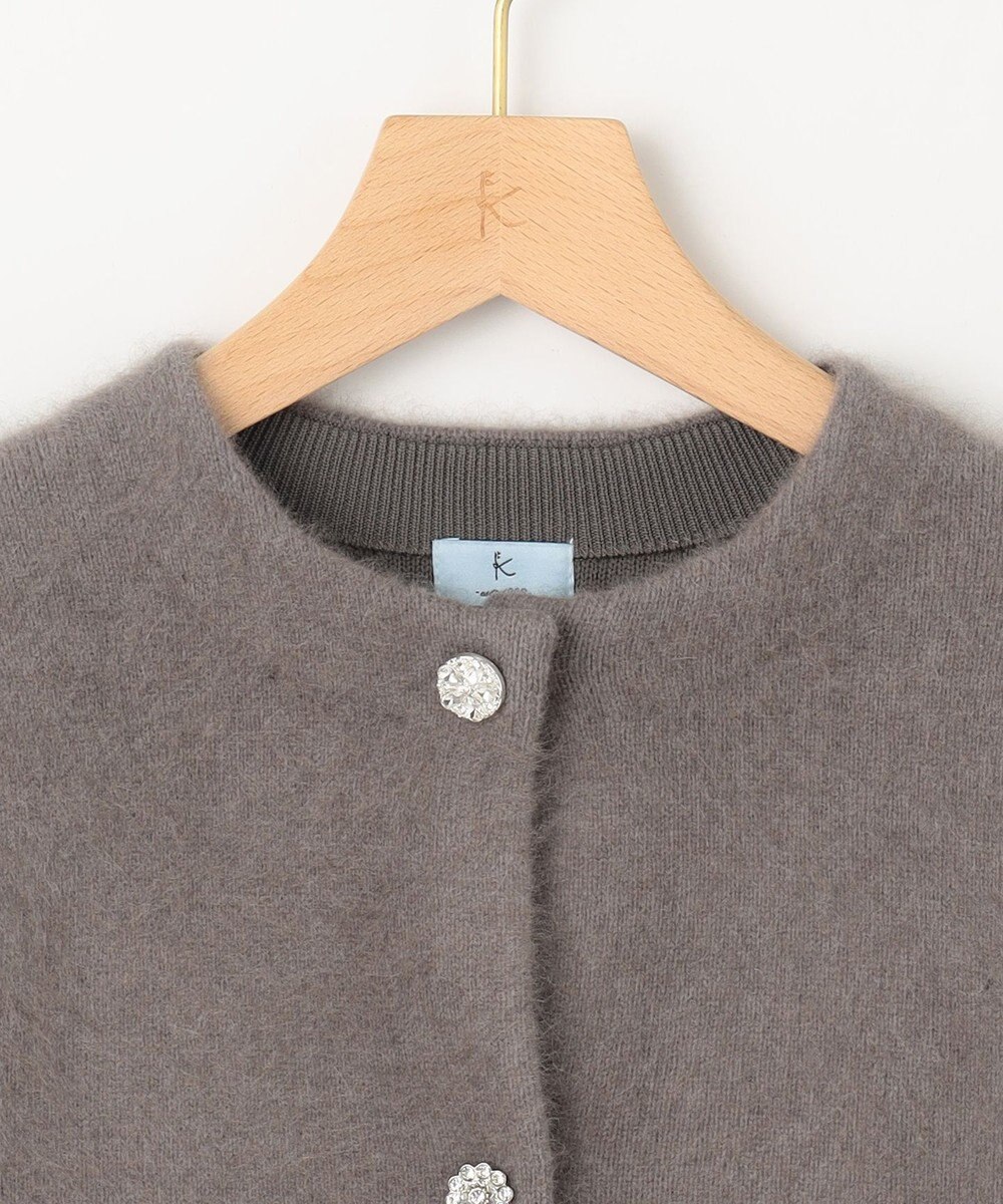 組曲 L 【手洗い可】フラッフィーファーニットジャケット 