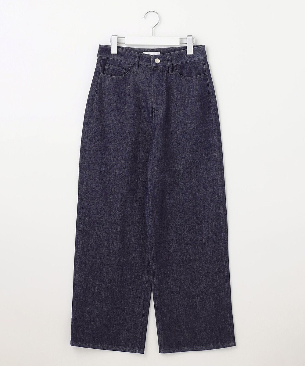 自由区 【洗える】ウスカルデニム ワイドパンツ 
