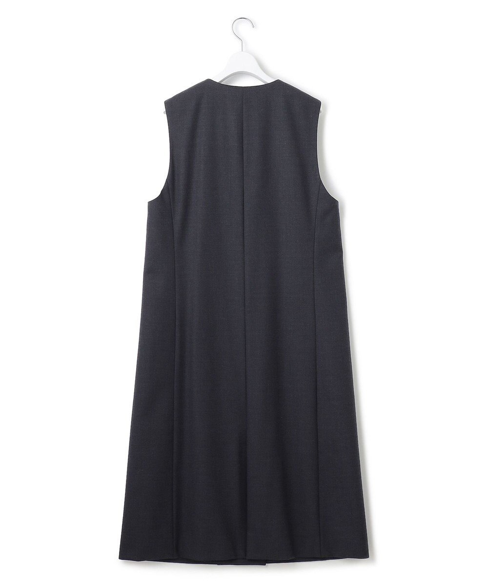 23区 ウーステッドウールツイル ロング ジレ 