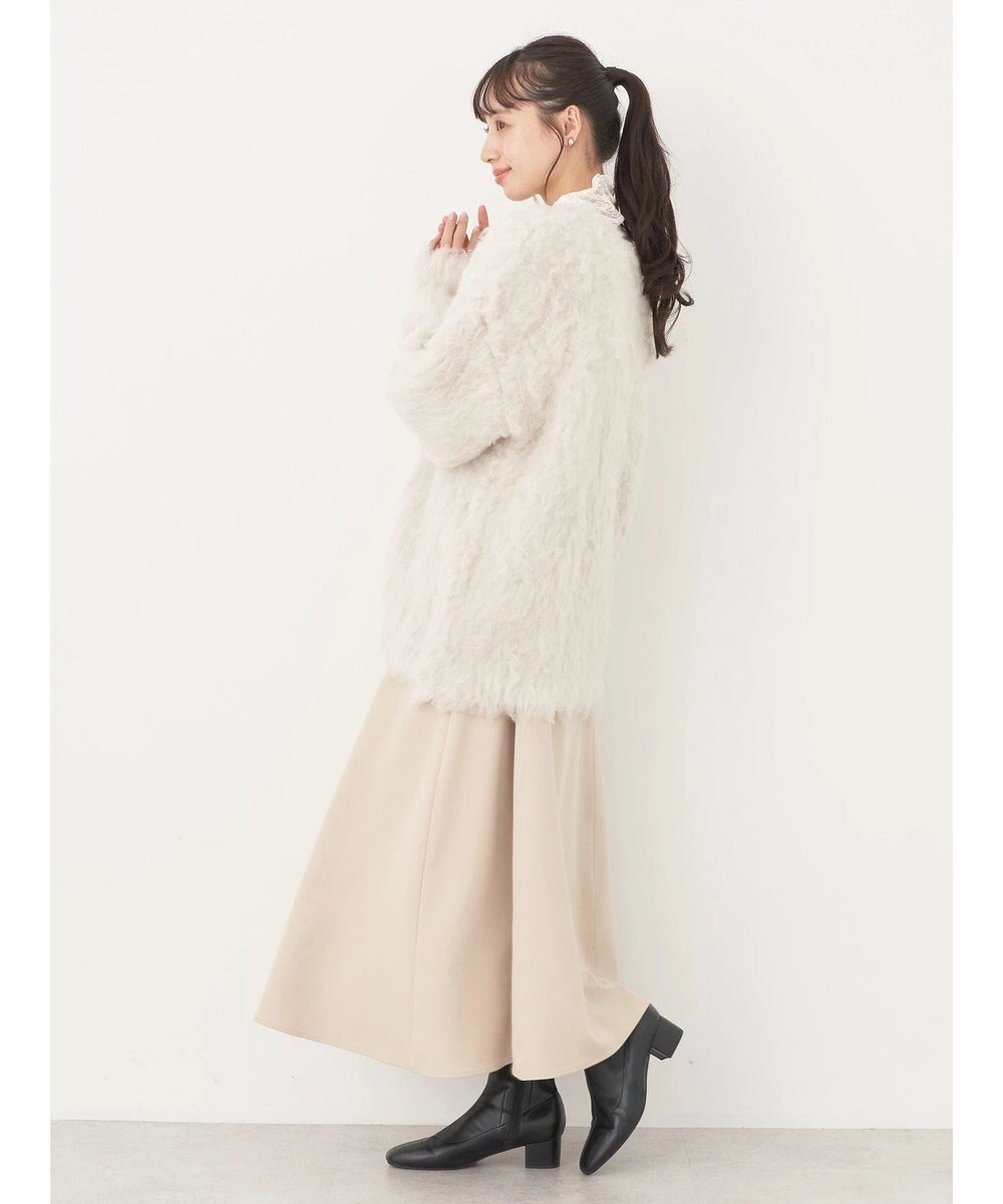 earth music&ecology 起毛リボンニットカーディガン 