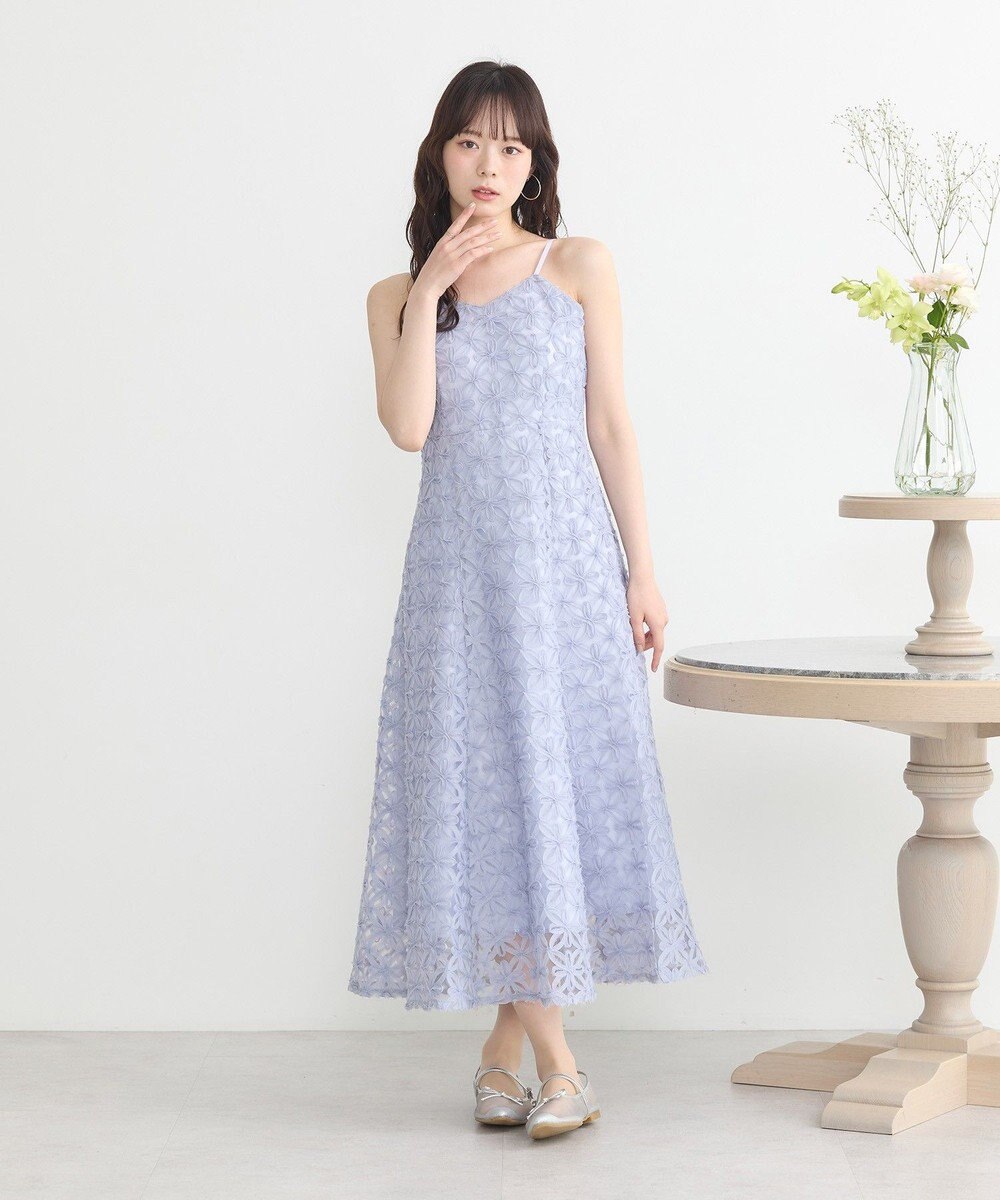 earth music&ecology SET2点シアーブラウス＋3Dレースワンピース 