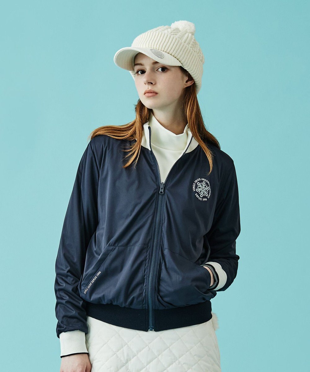23区GOLF 【WOMEN】【リバーシブル】ノルディック柄　リバーシブル ブルゾン 