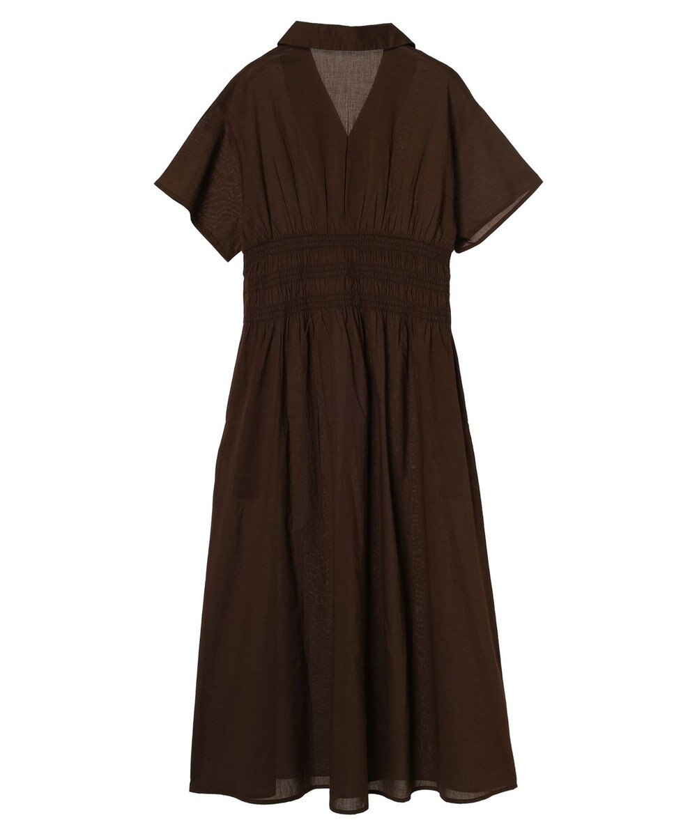 CRAFT STANDARD BOUTIQUE インド綿オープンカラーワンピース 