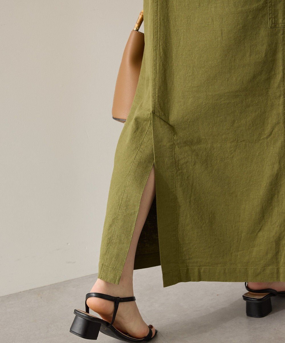 AMERICAN HOLIC 【WEB限定】リネンブレンドIラインジャンパースカート 