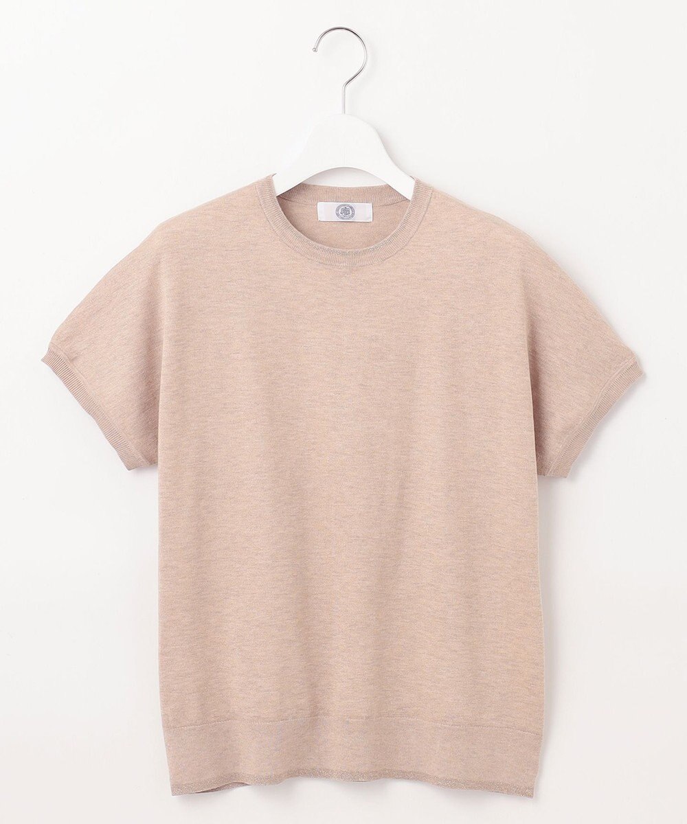 J.PRESS LADIES L 【WEB限定・洗える】Vis/Peスパーク ラメ配色 ニット 