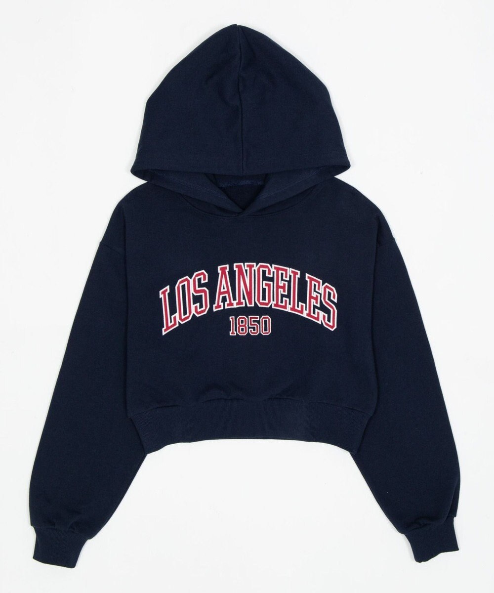 WEGO グラフィックショートプルパーカー 