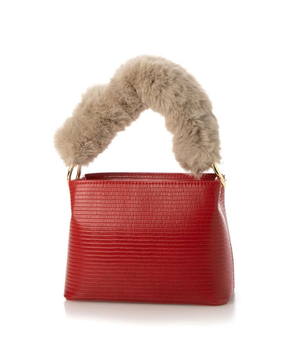 UNBILLION cachecache スパイラルエコファーハンドルスクエアミニショルダー 