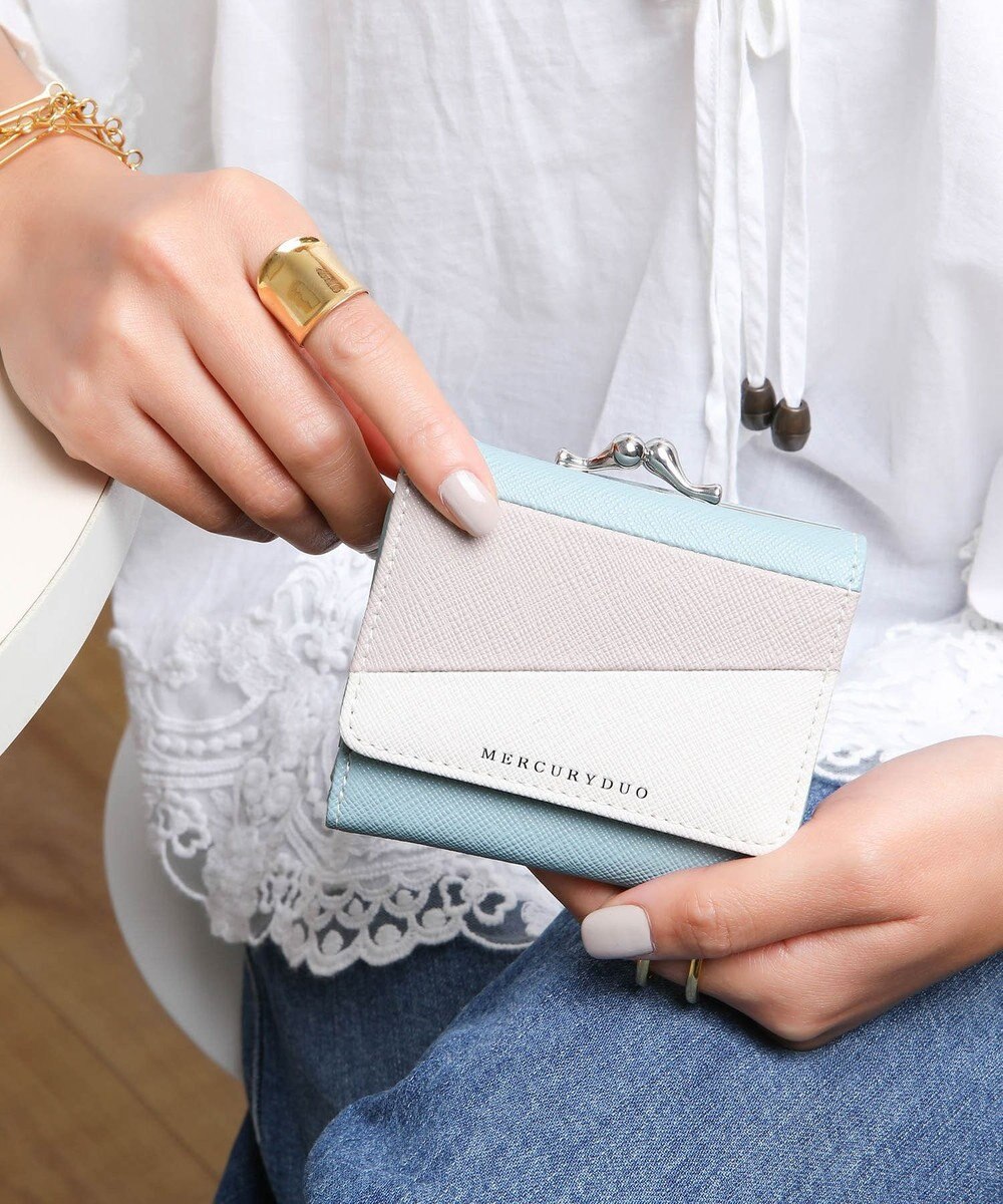 style code 【MERCURYDUO/マーキュリーデュオ】ダイアナ　トリコカラー口金ミニ財布 