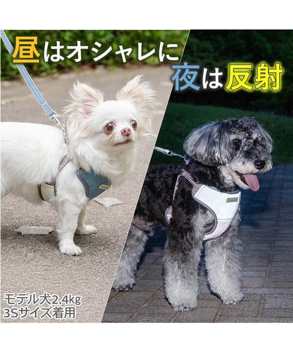 PET PARADISE ペットパラダイス 超反射 切り替え ハーネス＆リード ＳＳ 《ブルーグリーン》 
