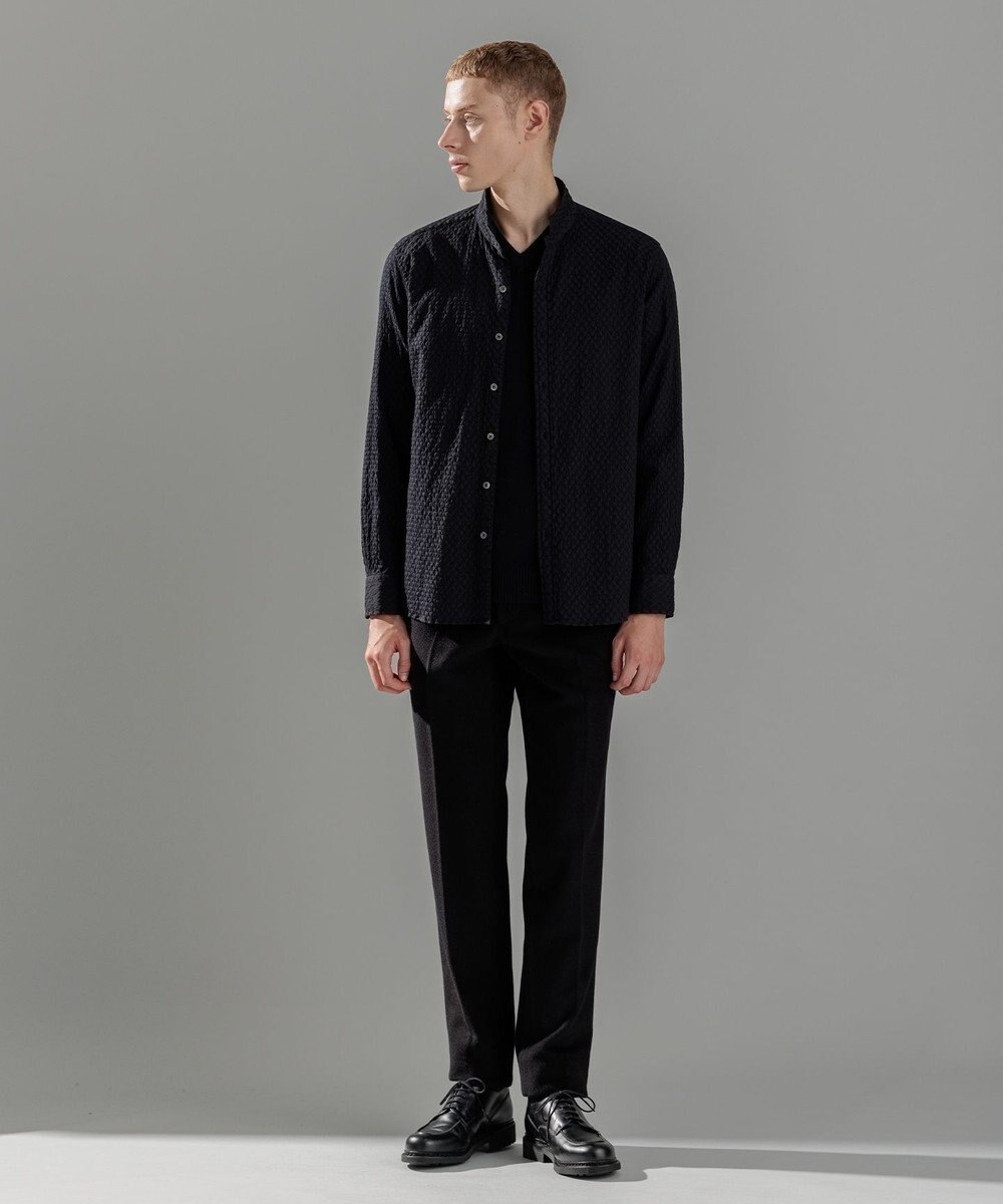 JOSEPH HOMME トライジャガードストレッチ　ウィングカラーシャツ 