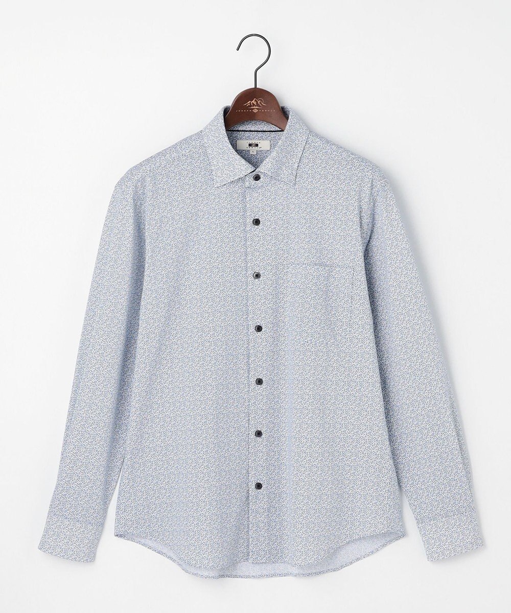 JOSEPH ABBOUD 【綿100％・ジャージー素材・ストレッチ】コンパクトジャージープリントシャツ 