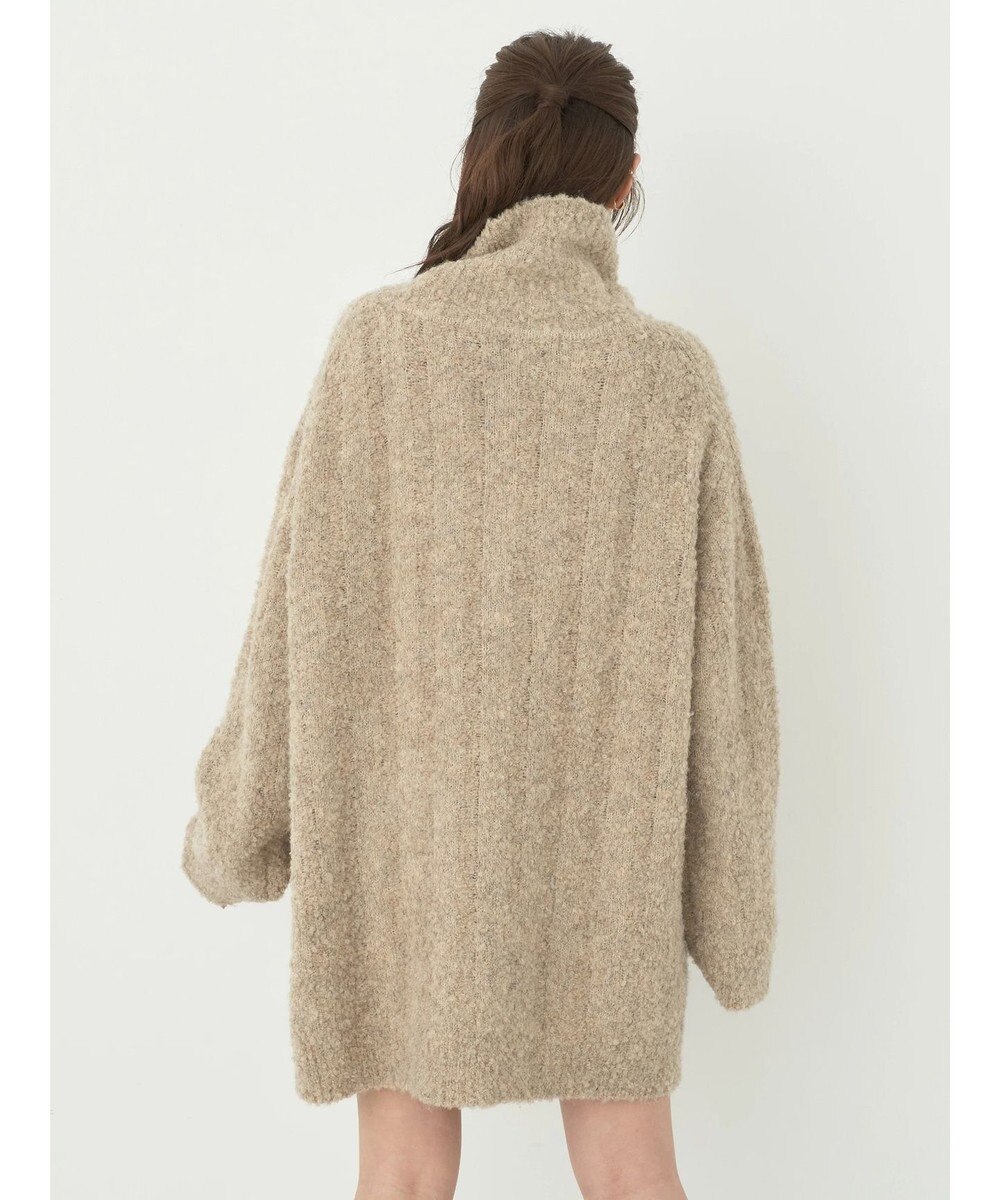 earth music&ecology ブークレハーフジップミニワンピース 