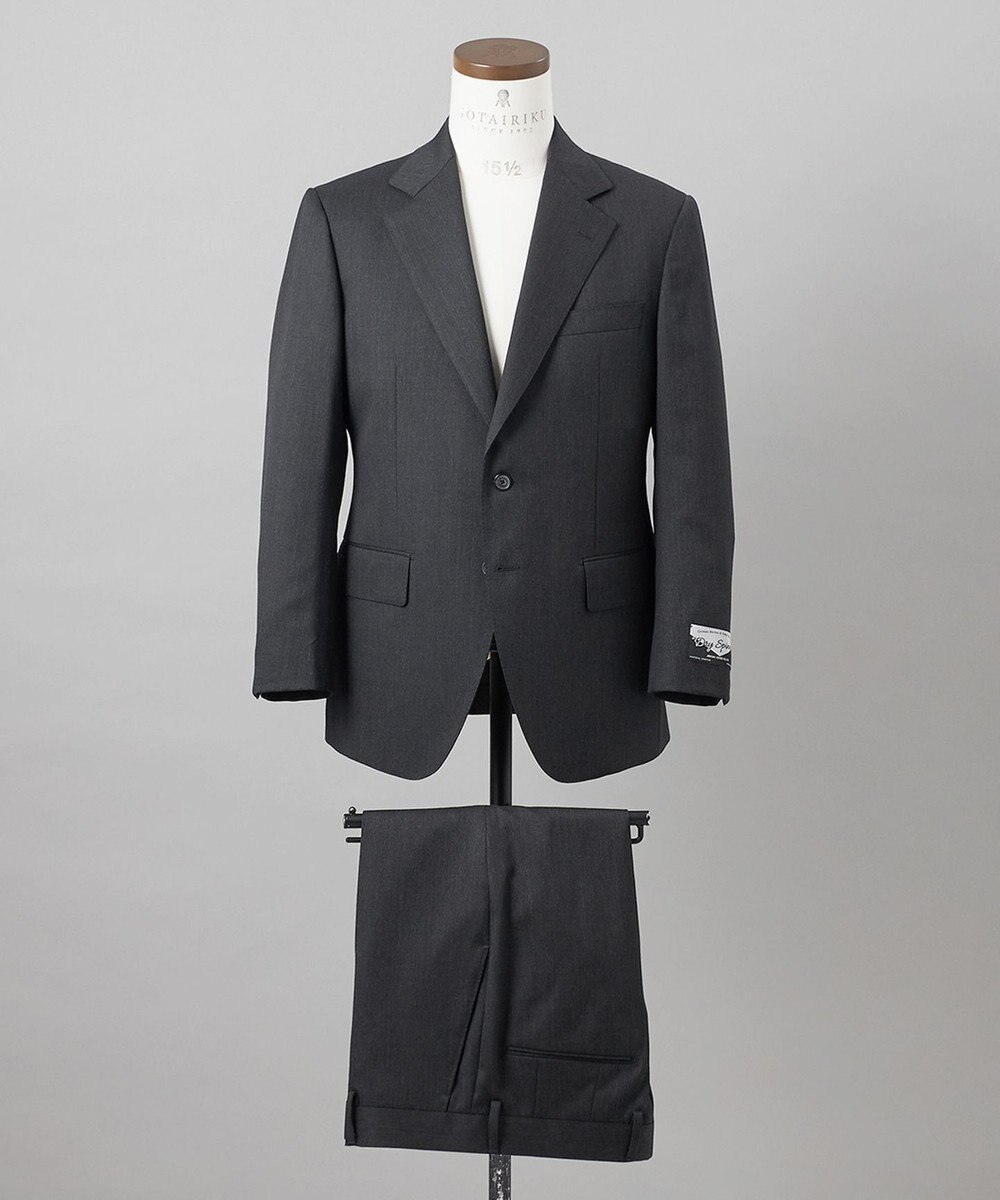 GOTAIRIKU 【御幸毛織】ドライスピナーツイルストレッチスーツ_グレー 