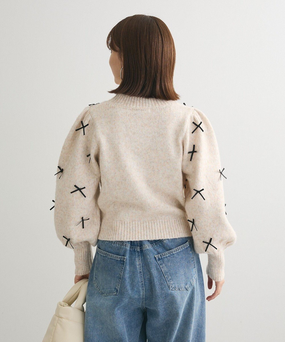 Green Parks ・ＡＮＤＳＥＡＲＣＨ　メニーリボンニットプルオーバー 