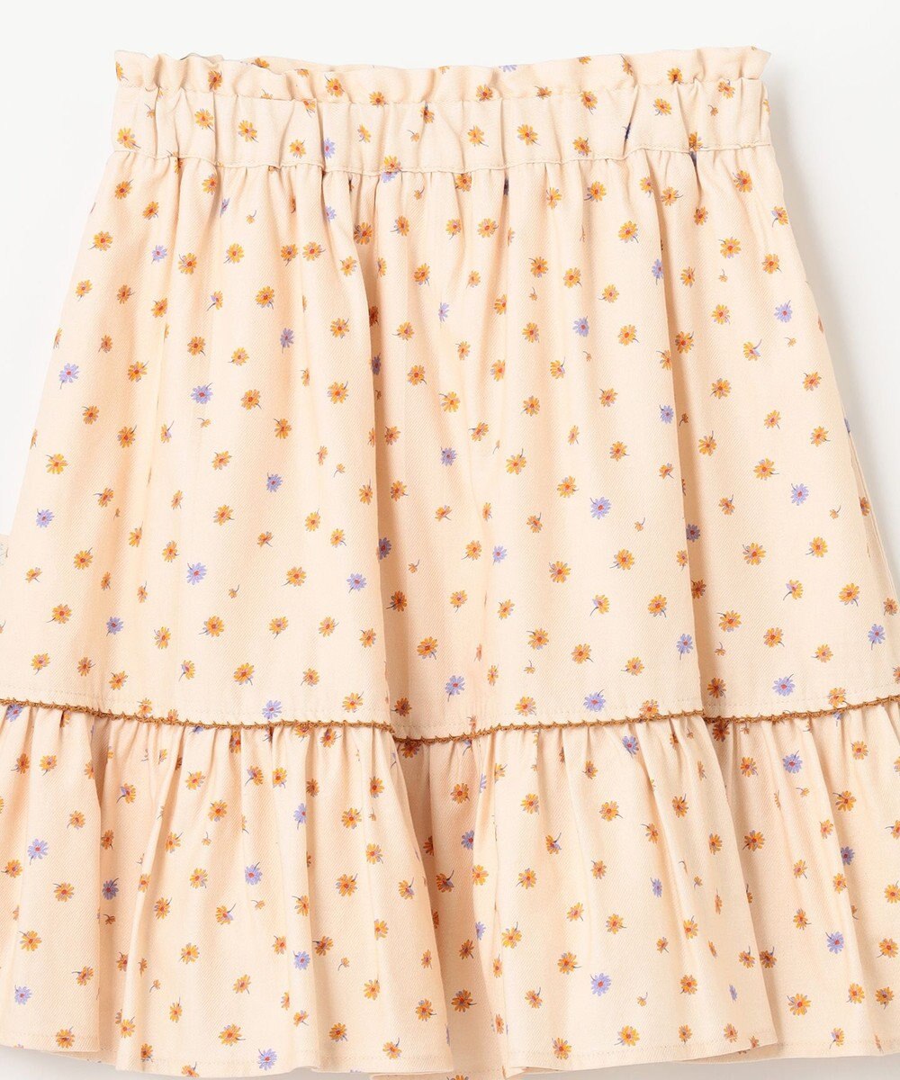 組曲 KIDS 【150-160cm】モノトーン花柄 スカート 