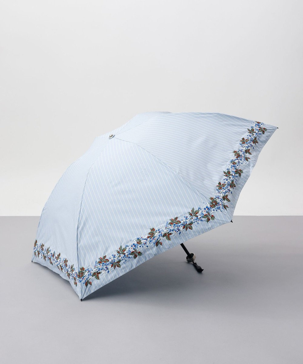 AURORA JILL STUART（ジル スチュアート） 晴雨兼用傘（折りたたみ・ミニ傘）大寸サイズ サックス
