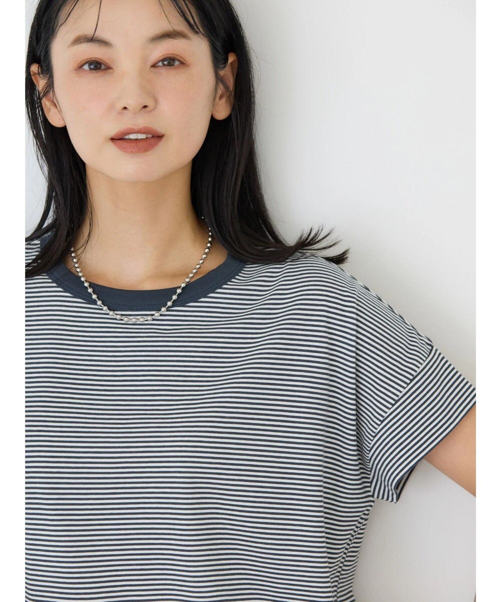 AMERICAN HOLIC 接触冷感ショートスリーブカットプルオーバー 