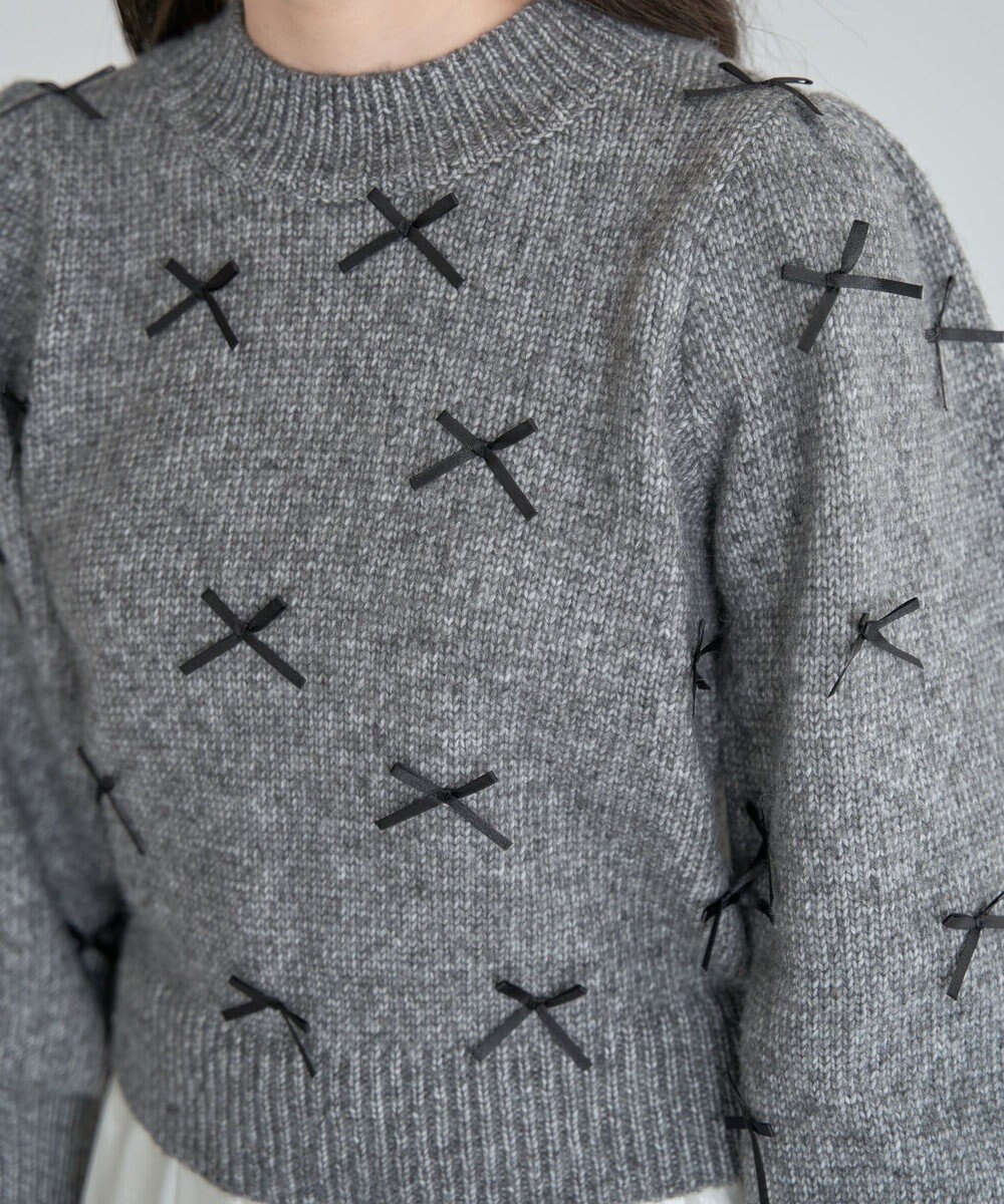 Green Parks ・ＡＮＤＳＥＡＲＣＨ　メニーリボンニットプルオーバー 