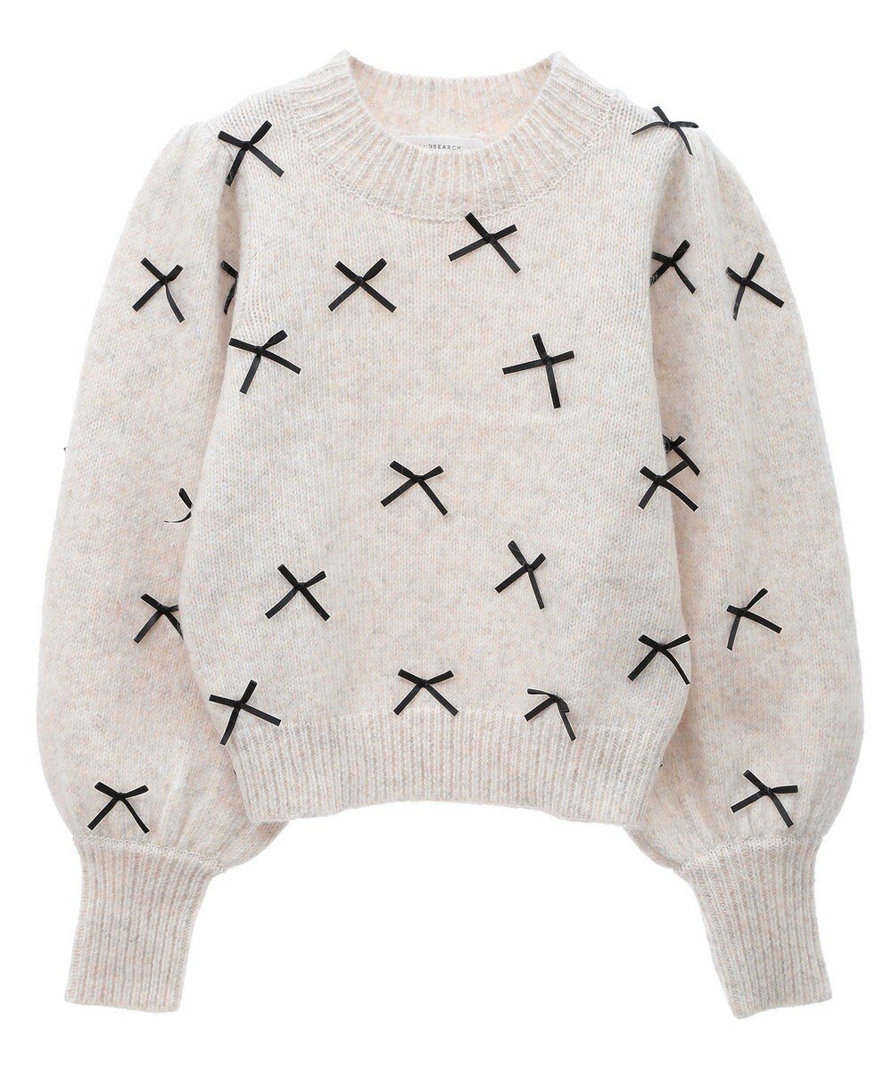 Green Parks ・ＡＮＤＳＥＡＲＣＨ　メニーリボンニットプルオーバー 