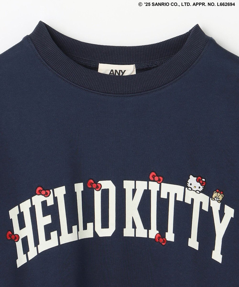 ANY 【ハローキティ×ANY】ロゴスウェット 