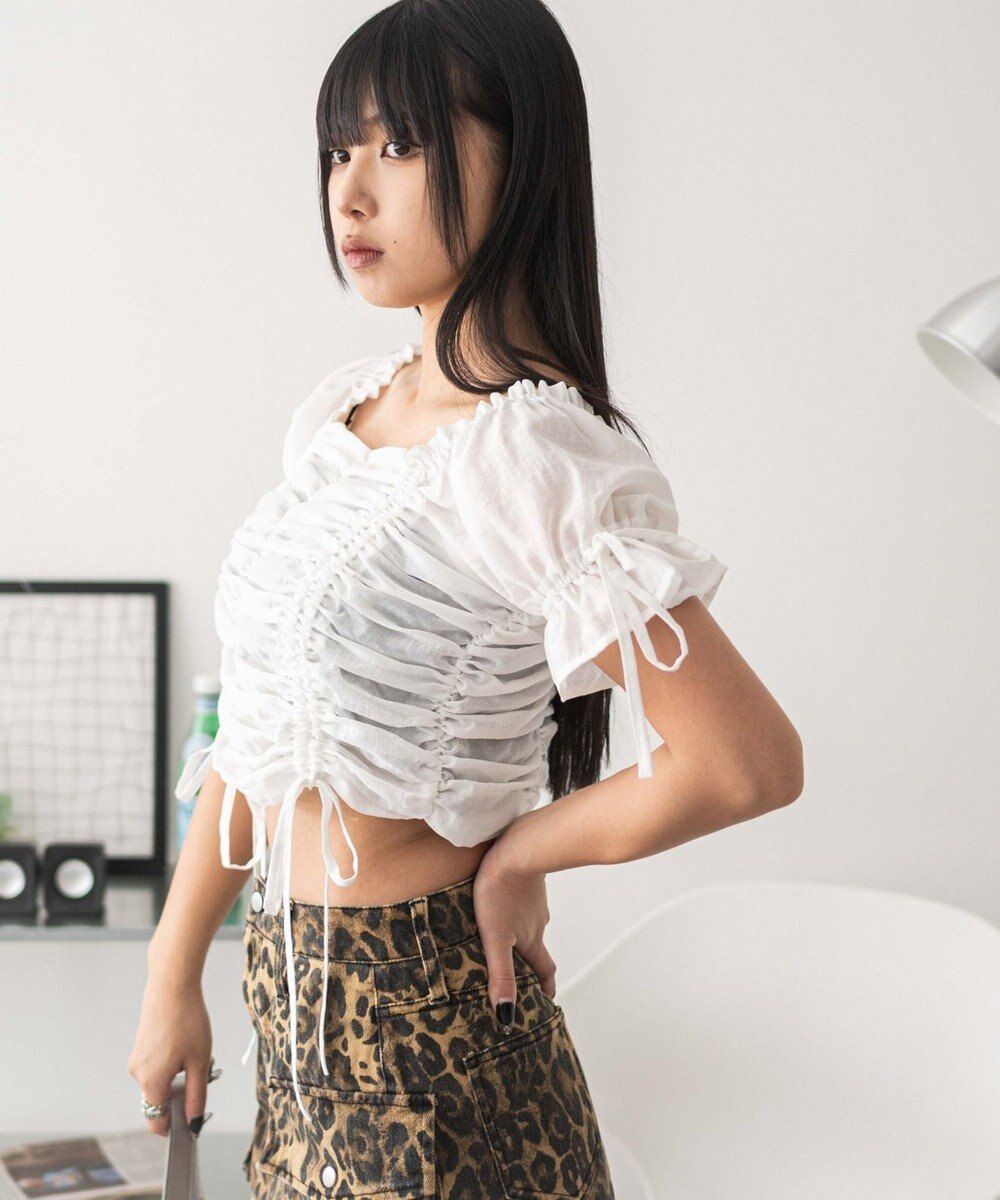 WEGO 2WAYドロストブラウス 