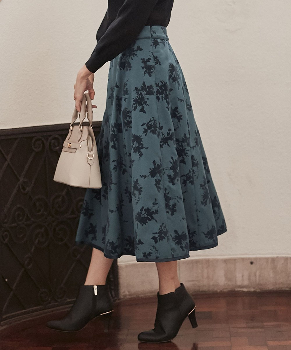 フラワーブーケフロッキー スカート / any SiS | ファッション通販
