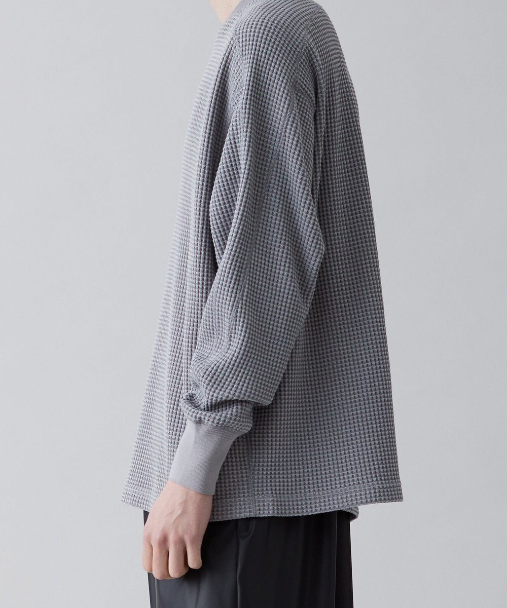 UNFILO MENS イージーケア ワッフル クルーネック [23年春夏商品] 