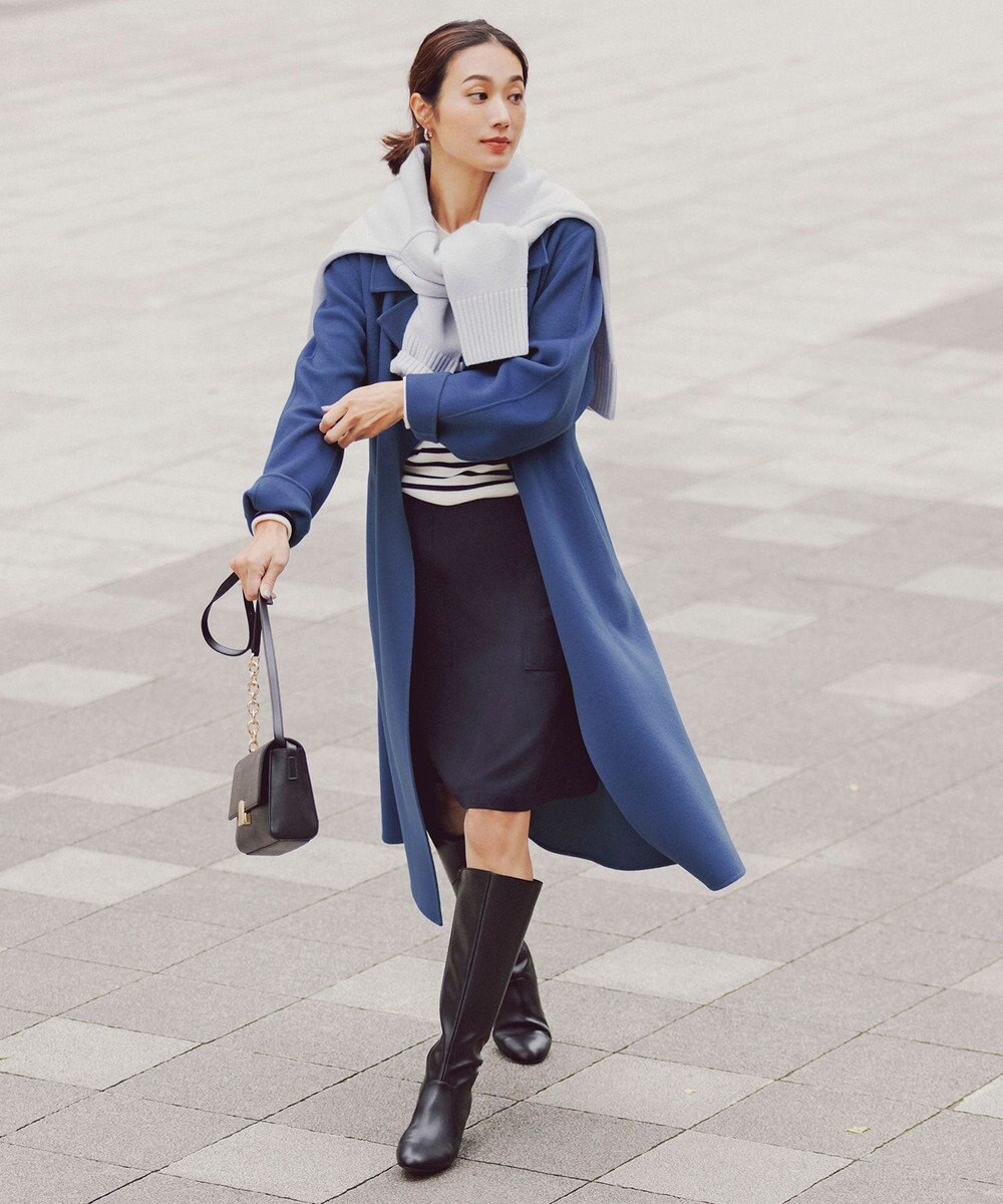 ICB ウールリバー ロングトレンチコート 