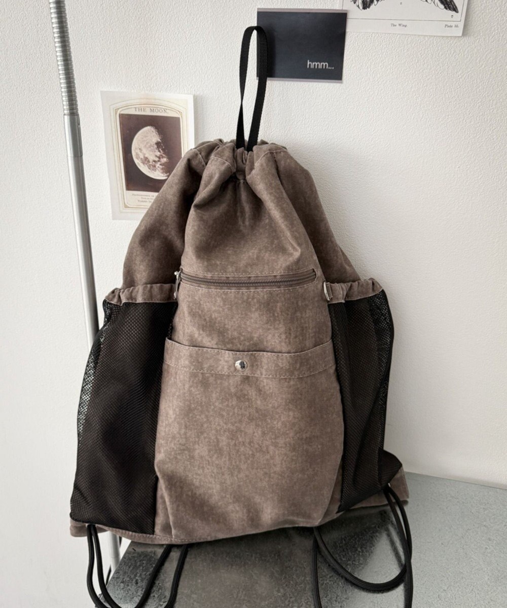 WEGO サイドメッシュポケットナップサック 