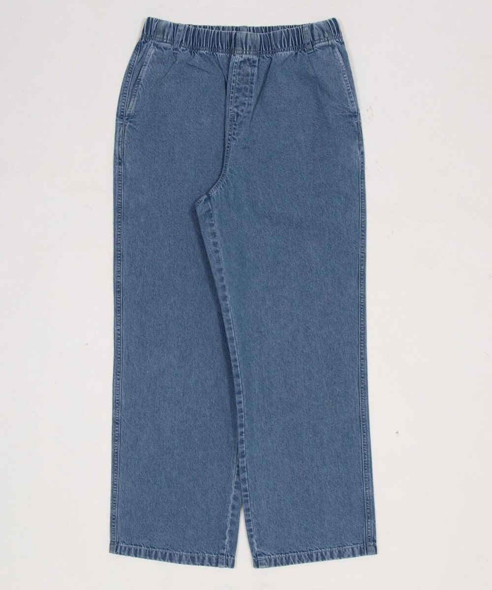 WEGO 【ユニセックス着用ITEM/ウエストゴム】ユルフィットデニムイージーパンツ 