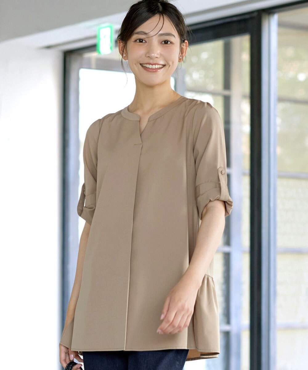 Tiaclasse 【選べる2Type】スキッパーシャツチュニック 